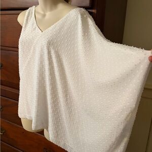 Anna Cate Jessie Clip Dot Top Bright White Sz XS NWT $198